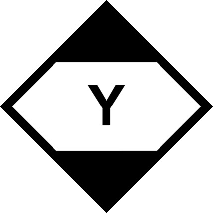 Kennzeichen für Begrenzte Mengen gemäß IATA, mit "Y"