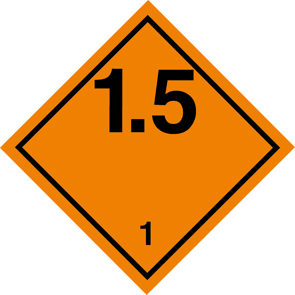 70876 Gefahrzeichen für Klasse 1.5 – Bild 1