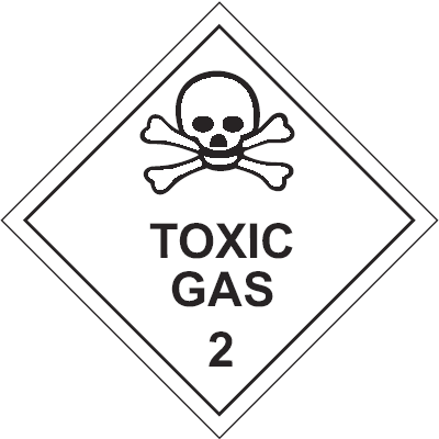 70892 Gefahrzeichen für Klasse 2.3 - Image 1