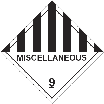 Gefahrzeichen für Klasse 9