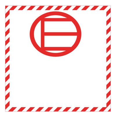 Kennzeichen "Freigestellte Mengen", "Excepted Quantities", 100x100 mm