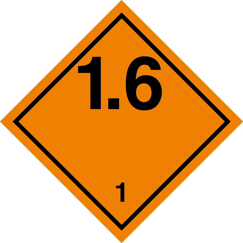 70880 Gefahrzeichen für Klasse 1.6 - Image 1
