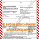 Gefahrgut See - Word-Dokumentenvorlage zur Erstellung der IMO Erklärung
