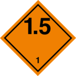 Gefahrzeichen für Klasse 1.5