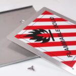 Steckgrundplatte für Placard-Schilder 250x250mm