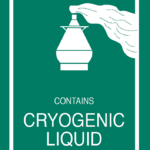Abfertigungskennzeichen "Cryogenic Liquid", 74x105 mm